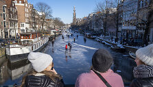 Už&scaron;alę Amsterdamo kanalai