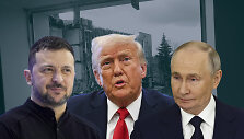 Volodymyras Zelenskis, Donaldas Trumpas ir Vladimiras Putinas
