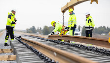 &bdquo;Rail Baltica&ldquo; europinės vėžės bėgių tiesimas