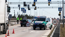 Policijos kontrolės postas Molėtų plente