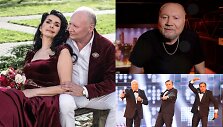 Aleksandras Ivanauskas-Fara su žmona Rima ir grupe &bdquo;Kambariokai&ldquo;