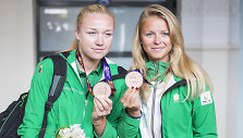 Ieva Dumbauskaitė ir Monika Povilaitytė