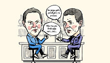 Pokalbis bare/Karikatūra