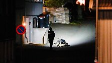 Policijos pareigūnai dirba i&scaron;puolio vietoje
