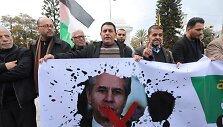 Protestas Gazos ruože prie&scaron; A.Blinkeno vizitą