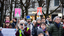 &bdquo;Politinės veidmainystės gimtadienio&ldquo; protestas pirie&scaron; Visvaldą Matijo&scaron;aitį
