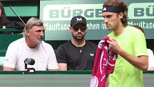 Goranas Ivanisevičius ir Stefanos Tsitsipas