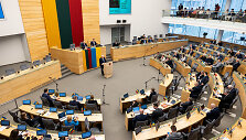 Eurokomisaras Andrius Kubilius Seime