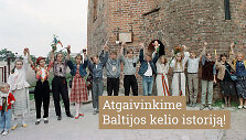 Baltijos kelio pradžia prie Gedimino pilies bok&scaron;to