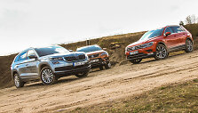 &Scaron;eimyninių automobilių bandymai - &bdquo;Volkswagen Tiguan&ldquo;, &bdquo;&Scaron;koda Kodiaq&ldquo; ir &bdquo;Seat Ateca&ldquo;
