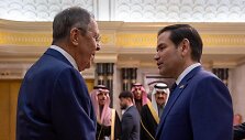M. Rubio ir S. Lavrovas / - / AFP