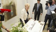 Dalia Grybauskaitė &scaron;venčia pergalę Prezidento rinkimuose.