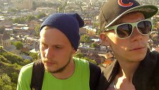 Beissoul ir Einiaus vie&scaron;nagės Gruzijoje akimirka
