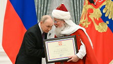 Vladimiras Putinas ir Rusijos auk&scaron;čiausiasis muftijus Talgatas Tadžudinovas