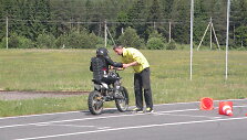 Jaunųjų motociklininkų mokymai Auk&scaron;tadvaryje