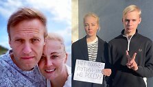 Julija Navalnaja su &scaron;eima