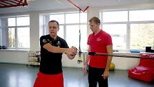 Nerijus Naujokaitis treniruojasi su Mindaugu Pociumi