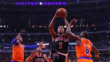  &bdquo;Bulls&ldquo; žaidėjas Derrickas Rose'as i&scaron;plė&scaron;ė pergalę Čikagos komandai 