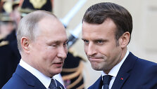 Vladimiras Putinas ir Emmanuelis Macronas