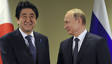 Sh.Abe ir V.Putino susitikimas 2015 metais Niujorke