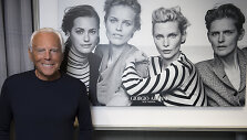 Giorgio Armani ir &bdquo;New Normal&ldquo; kolekcijos reklaminė nuotrauka