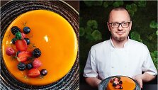 Restoranų grupės &bdquo;Fortas&ldquo; &scaron;efas &Scaron;arūnas Pa&scaron;kauskas ir jo gamintas tortas