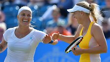 Svetlana Kuznecova ir Caroline Wozniacki 