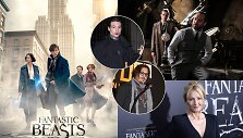 Akimirkos i&scaron; filmo &bdquo;Fantastinių gyvūnų&ldquo;, Ezra Milleris, Johnny Deppas, J.K.Rowling