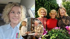 Giedrė Genevičiūtė, jos mama Irena Jocytė-Genevičienė ir sesė Edita &Scaron;mergelienė, Valdas Adamkus