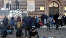 Albanijos protestuotojai