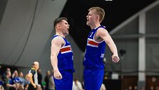 Elvaras Fridrikssonas (kairėje) džiaugiasi pergale prie&scaron; Lietuvą
