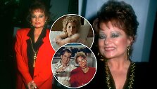 Tammy Faye Messner ir kadrai i&scaron; filmo &bdquo;Tammy Faye akys&ldquo;