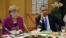 Angela Merkel ir Barackas Obama