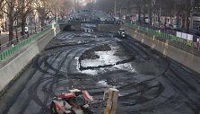 Paryžiaus Sen Marteno kanalo valymas