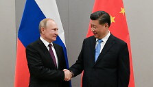Kinijos prezidentas Xi Jinpingas ir Rusijos lyderis Vladimiras Putinas