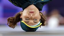 Australijos breiko &scaron;okėja Rachael Gunn, pravarde Raygun, sukėlė daug atgarsių.  