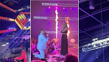 Sužadėtuvės grupės &bdquo;Karaliai&ldquo; koncerto metu