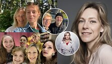 Gabija Jaraminaitė su dukra Elena ir kolegomis