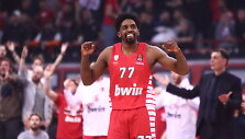 Pirėjo &bdquo;Olympiakos&ldquo; puolėjas Shaquille'as McCissikas.