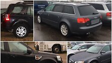 Sulaikyti &bdquo;Land Rover Freelander&ldquo; ir &bdquo;Audi A4&ldquo; automobiliai