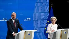 Europos Komisijos pirmininkė Ursula von der Leyen ir Europos Vadovų Tarybos pirmininkas Charles'is Michelis
