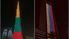 &bdquo;Burj Khalifa&ldquo; nu&scaron;vito Lietuvos trispalvės spalvomis