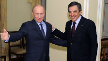 Vladimiras Putinas ir Francois Fillonas Maskvoje 2013 metais