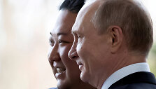 Vladimiras Putinas ir Kim Jong Unas