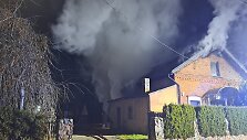 Panevėžyje liepsnojo apleistas pastatas