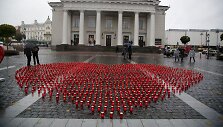 Vilniuje žvakučių akcija organų donorams pagerbti