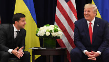 Volodymyras Zelenskis ir Donaldas Trumpas