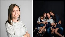 Aistė Ruzgienė su &scaron;eima