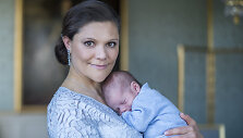&Scaron;vedijos princesė Victoria su sūnumi Oscaru