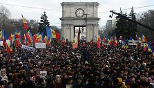 Opozicijos demonstracija Moldovoje